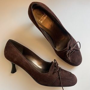 Stuart Weitzman Suede Mary Jane Heels